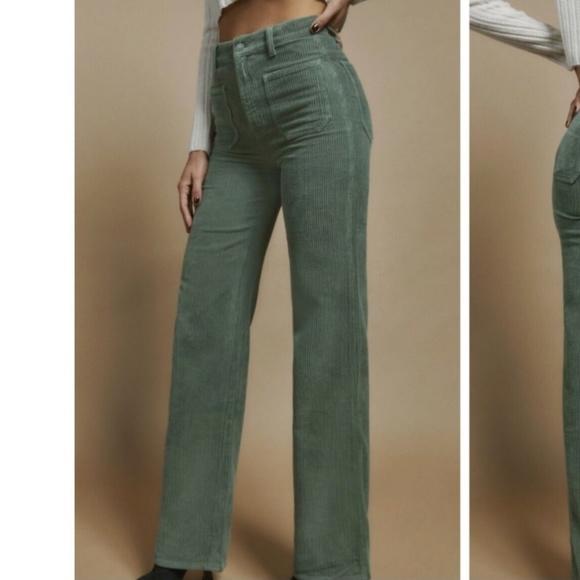 Reformation Pants - Reformation Alyssa High Rise Wide Leg Corduroy Pants 24